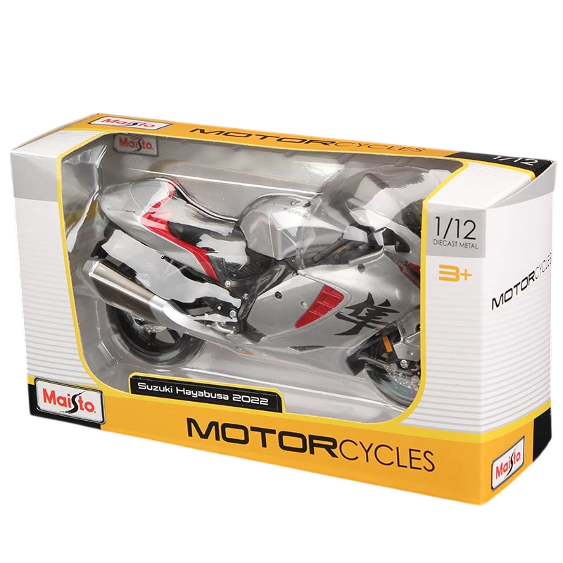 Maisto 1:12 2022 Suzuki Hayabusa Diecast Motorcycle