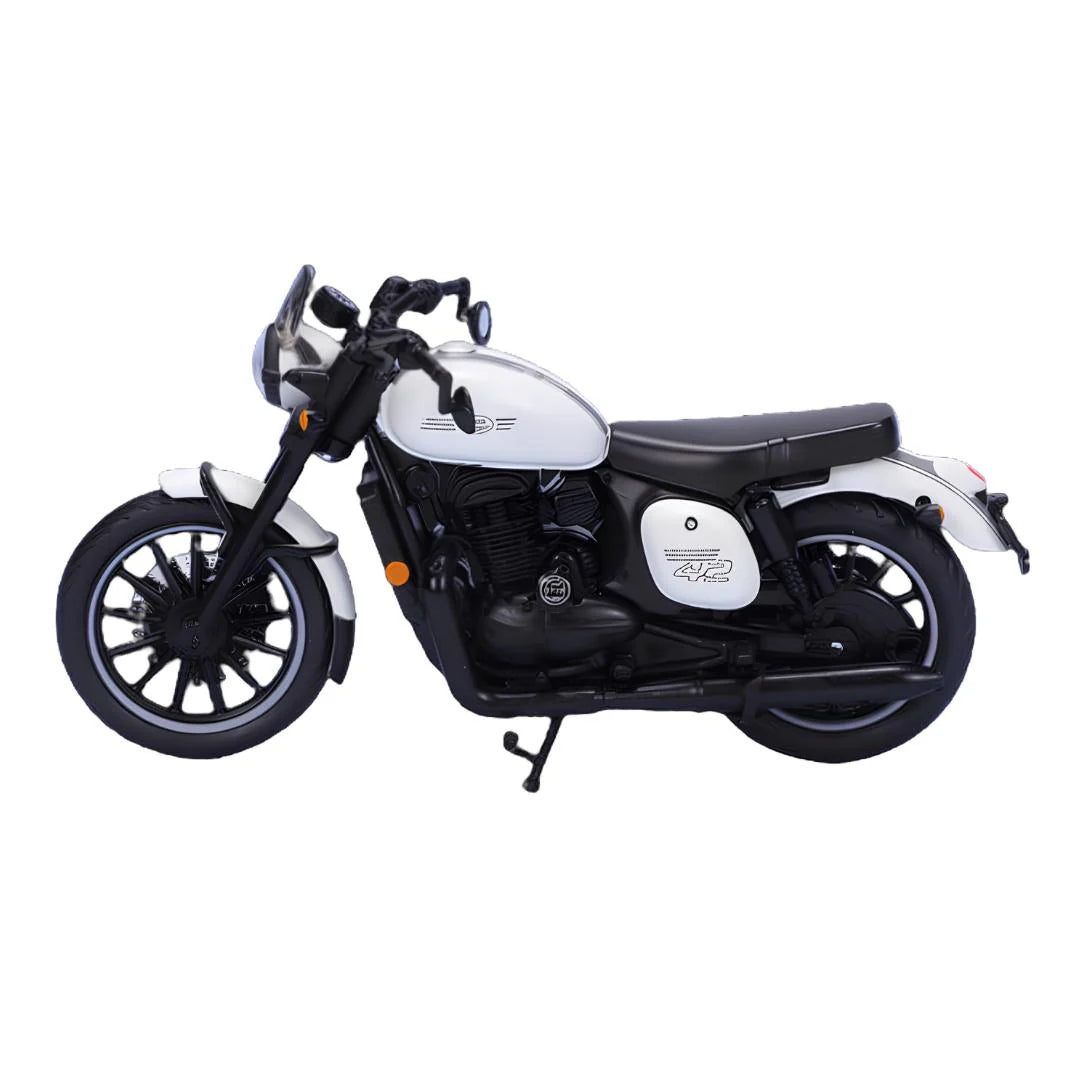 Maisto Jawa 42 Sirius White 1:18 Scale Diecast Motorcycle