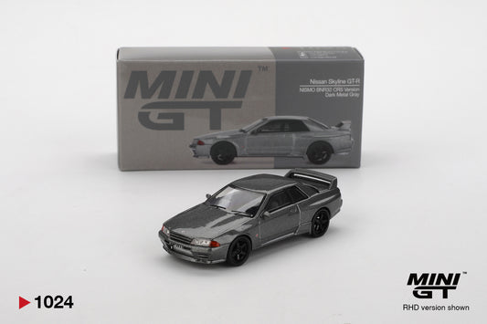 MiniGT 1:64 Nissan Skyline GT-R (NISMO BNR32 CRS Version) Dark Metal Gray Diecast Model