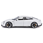 Bburago Porsche Taycan Turbo S White 1:24 Scale Diecast Model