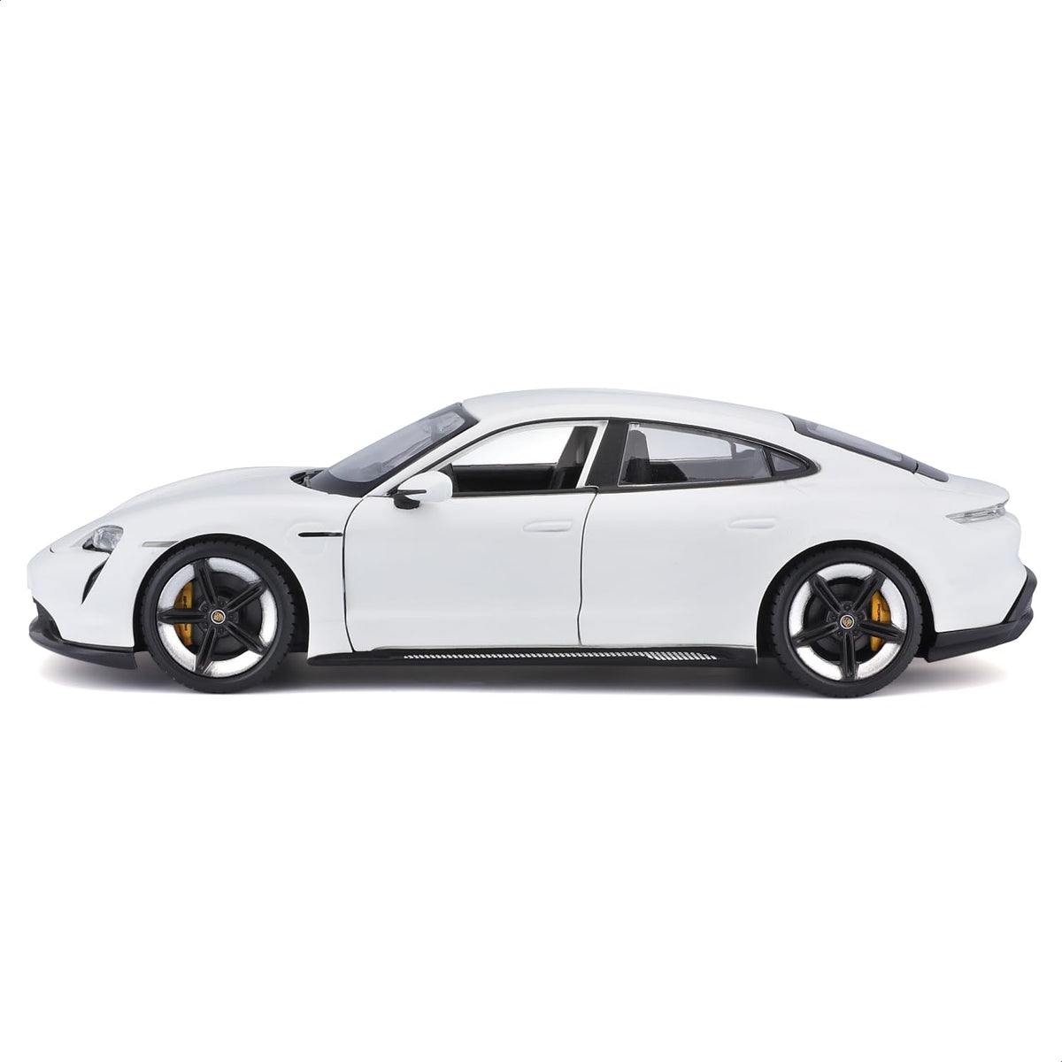 Bburago Porsche Taycan Turbo S White 1:24 Scale Diecast Model