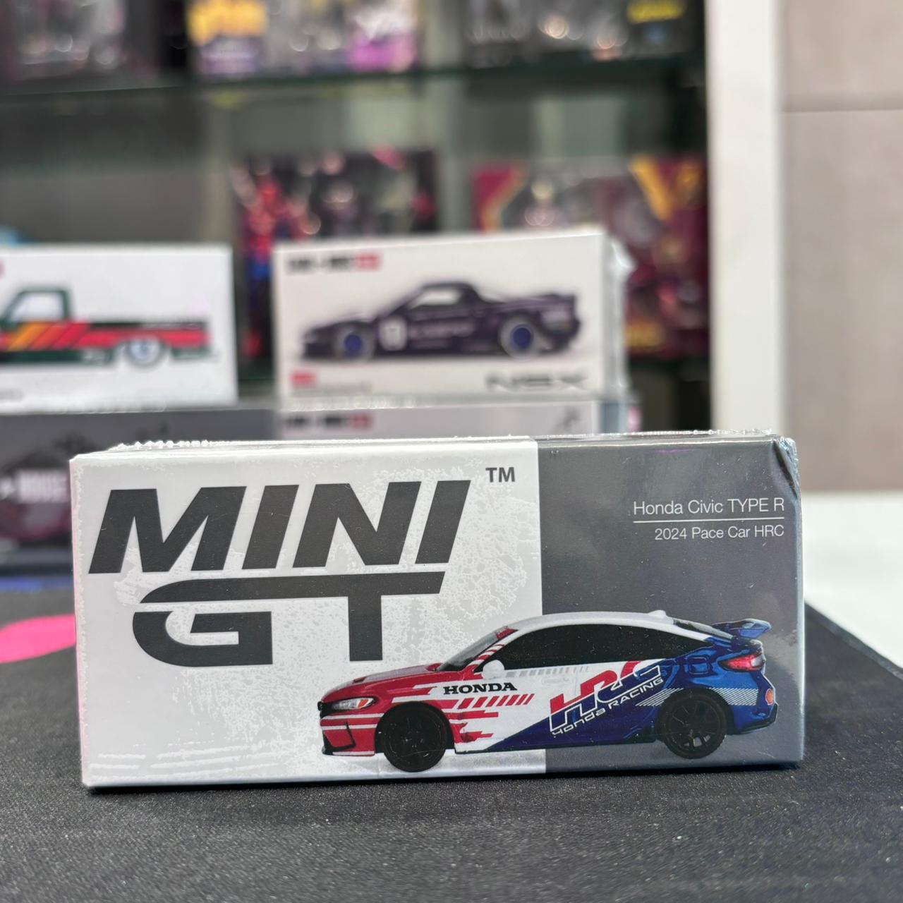 MiniGT 1:64 Honda Civic TYPE R 2024 Pace Car HRC Diecast Model