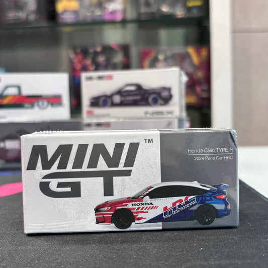 MiniGT 1:64 Honda Civic TYPE R 2024 Pace Car HRC Diecast Model