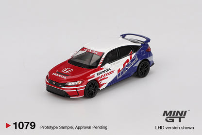 MiniGT 1:64 Honda Civic TYPE R 2024 Pace Car HRC Diecast Model
