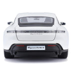Bburago Porsche Taycan Turbo S White 1:24 Scale Diecast Model