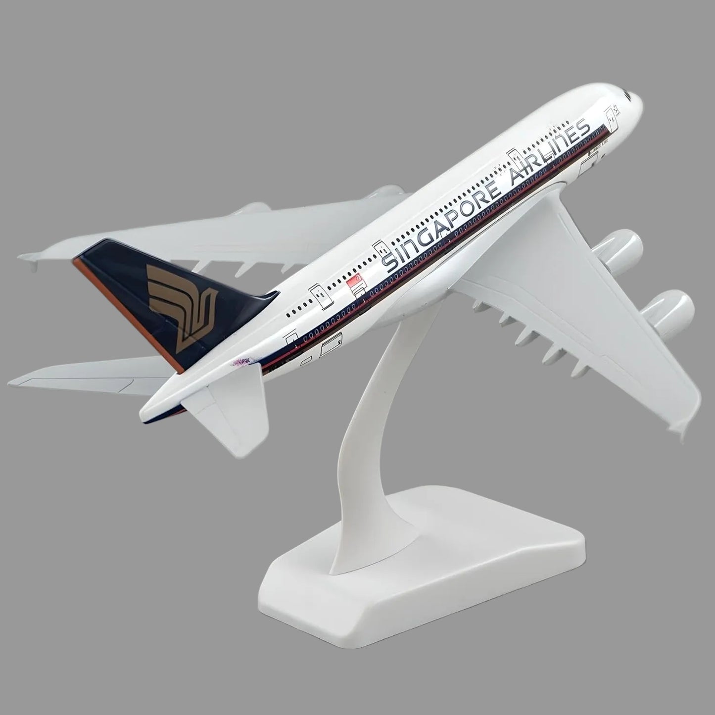 Singapore Airlines Boeing 777 300ER 1:200 Scale Diecast Airplane Model (20cm)