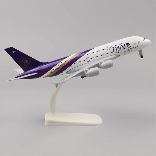 Thai Airways Airbus A380 1:200 Scale Diecast Airplane Model (20cm)