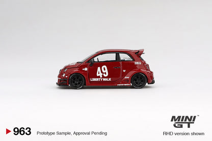 MiniGT 1:64 LB-WORKS x Abas Works ABARTH 595 Red Diecast Model