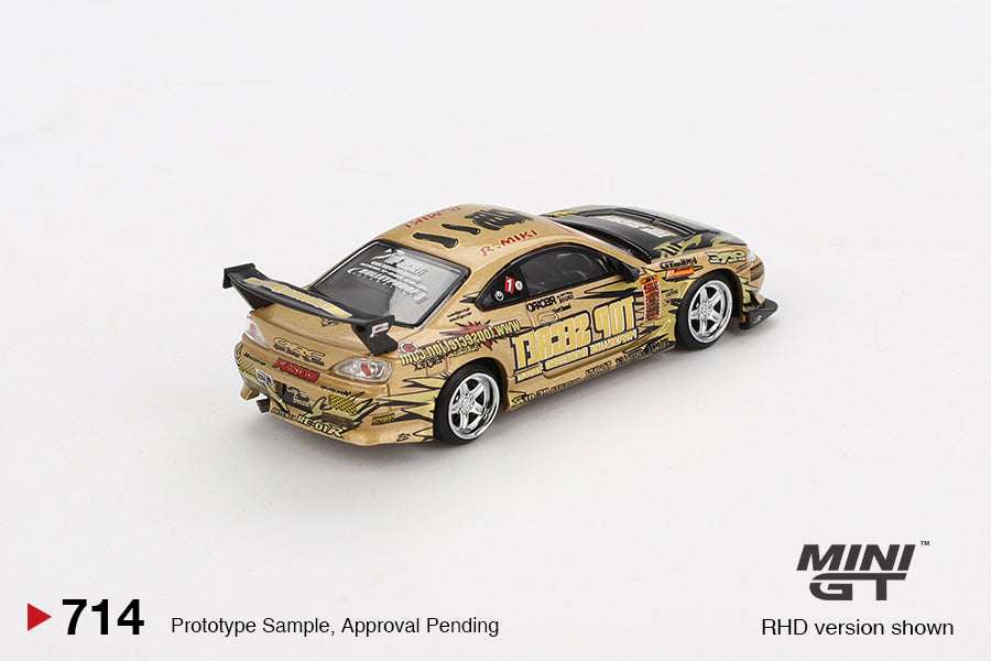 MiniGT 1:64 Nissan Silvia (S15) Top Secret D1GP Diecast Model