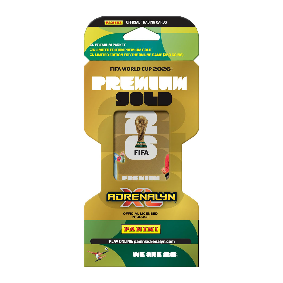 Panini FIFA World Cup 2026 Adrenalyn XL Premium Gold TCG Booster Packet