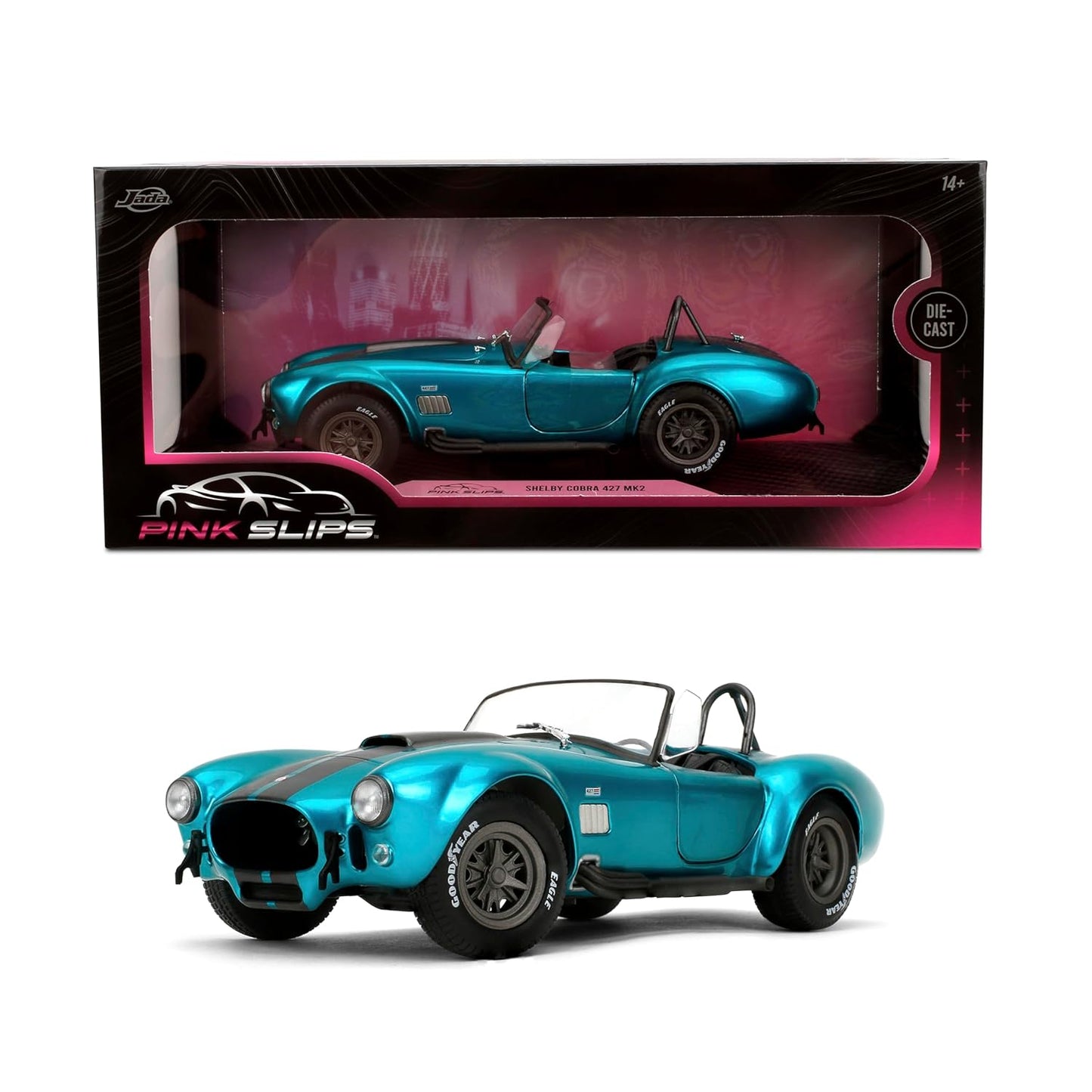 Jada Pink Slips 1:18 Shelby Cobra 427 MK2 Diecast Model