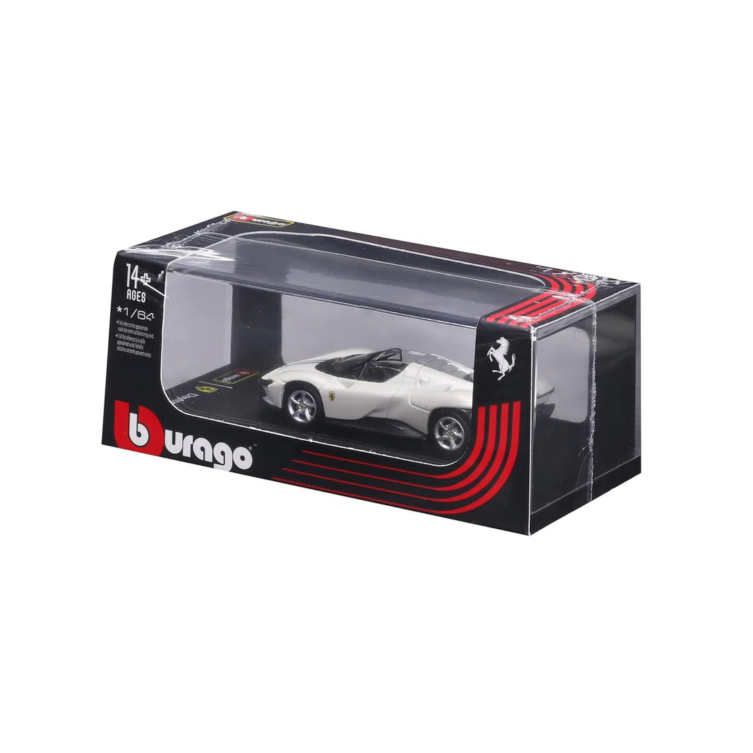 Bburago 1:64 Ferrari Daytona SP3 White Diecast Model