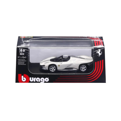 Bburago 1:64 Ferrari Daytona SP3 White Diecast Model