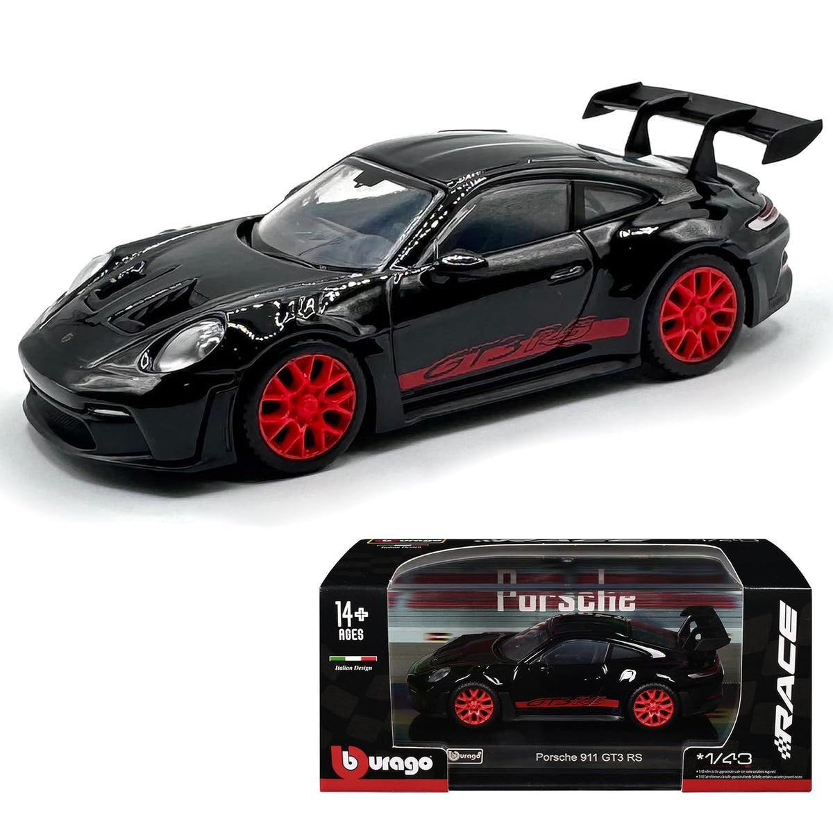 Bburago Porsche 911 GT3 R 1:43 Scale Diecast Model