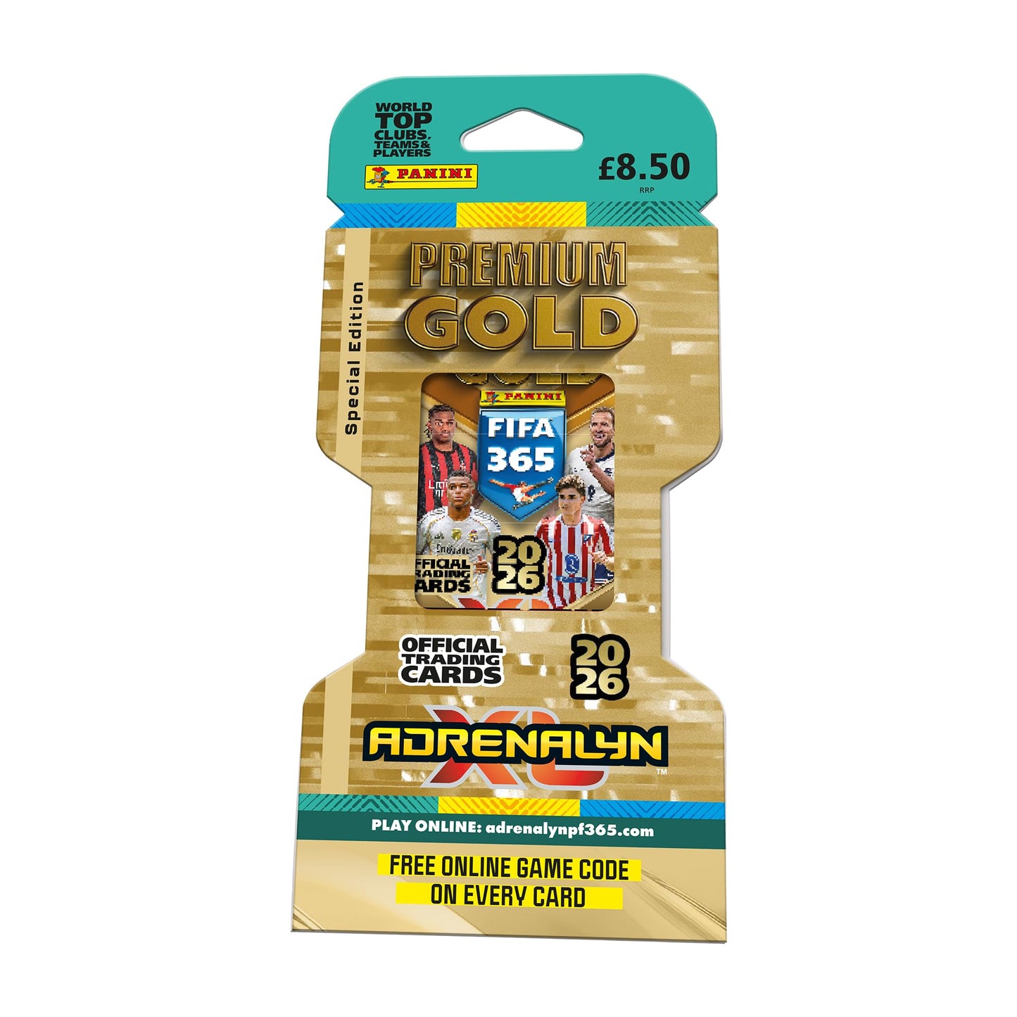 Panini FIFA 365 Adrenalyn XL Premium Gold Card TCG Booster Packet