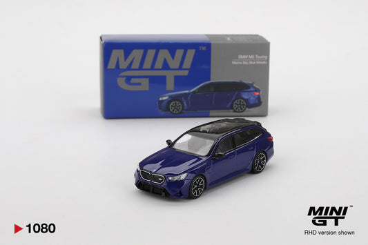 MiniGT 1:64 BMW M5 Touring Marina Bay Blue Metallic Diecast Model
