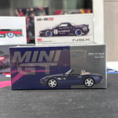 MiniGT 1:64 BMW Z8 Alpina Alpine Blue Diecast Model