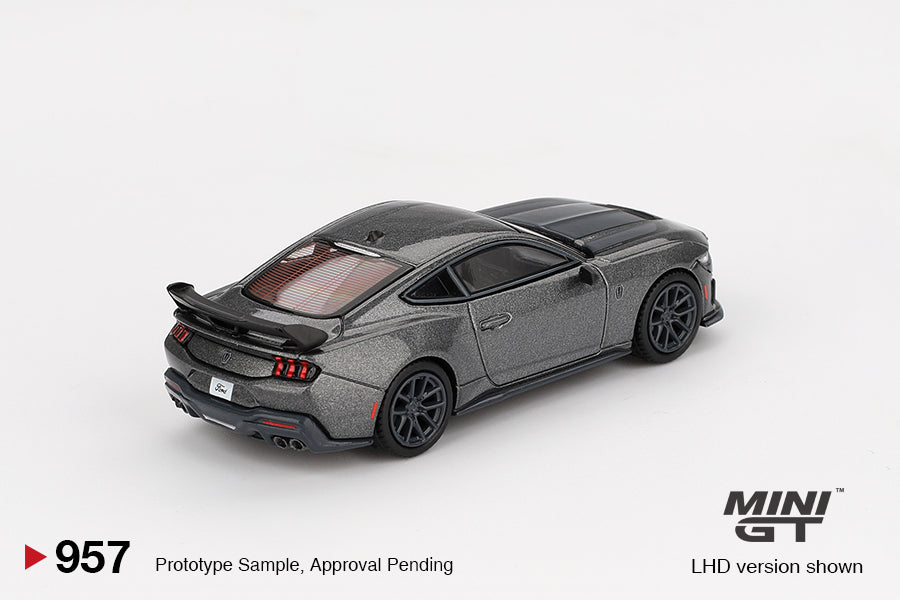 MiniGT 1:64 Ford Mustang Dark Horse 2024 Carbonized Gray Diecast Model