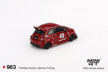 MiniGT 1:64 LB-WORKS x Abas Works ABARTH 595 Red Diecast Model
