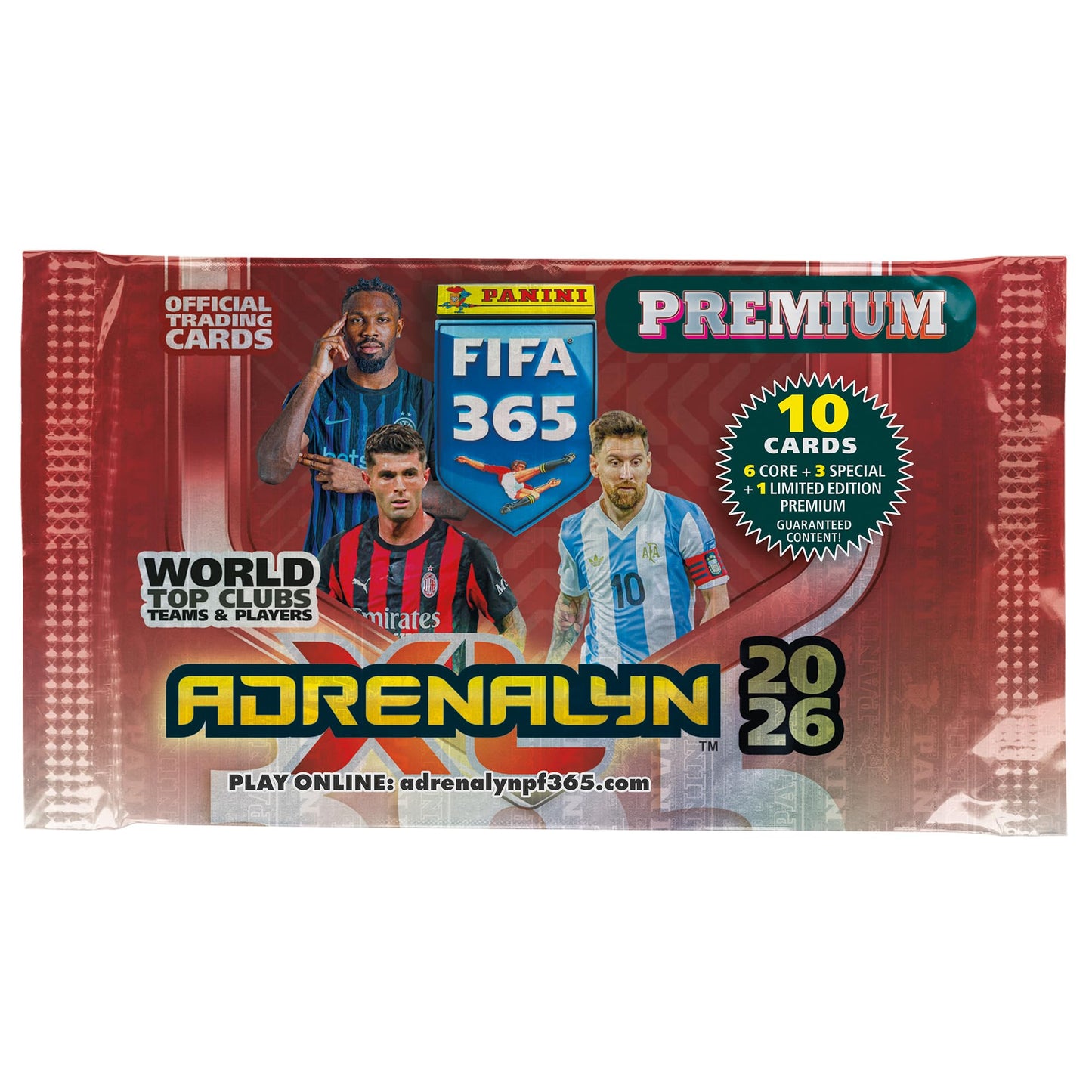 Panini FIFA 365 Adrenalyn XL 2026 Premium Card TCG Booster Packet