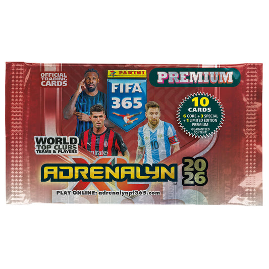 Panini FIFA 365 Adrenalyn XL 2026 Premium Card TCG Booster Packet