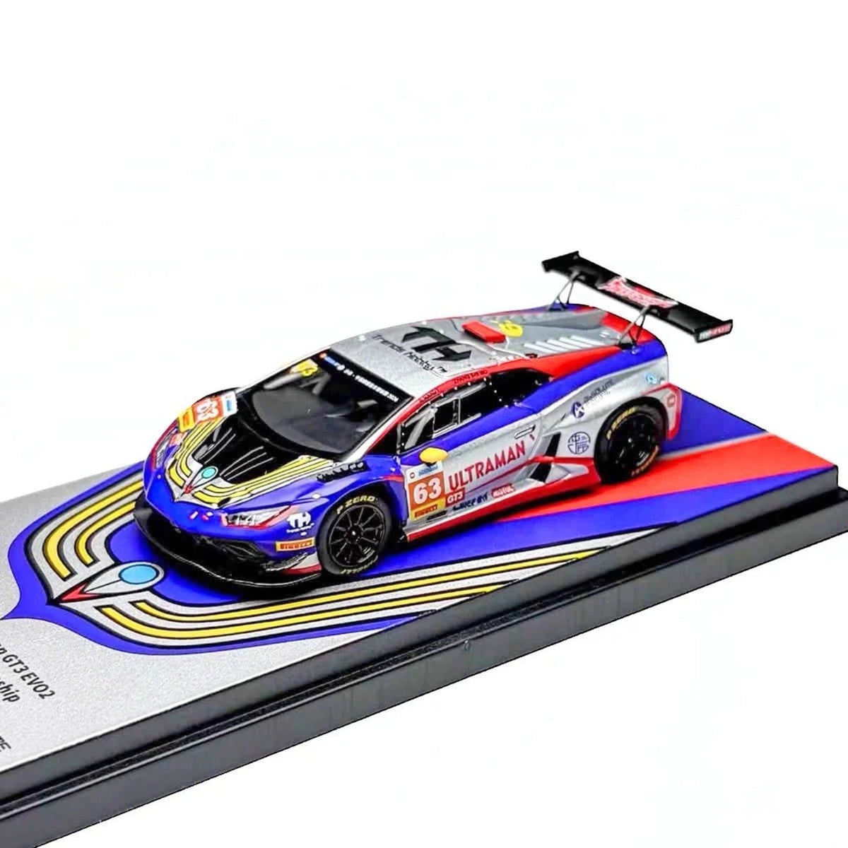 Trends Hobby Lamborghini Huracan GT3 EVO 2 #63 Ultraman China GT 2026 1:64 Diecast Model Car (TH-124)