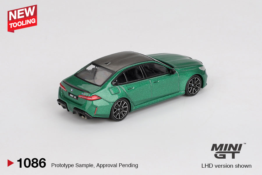 MiniGT 1:64 BMW M5 Isle of Man Green Metallic Diecast Model