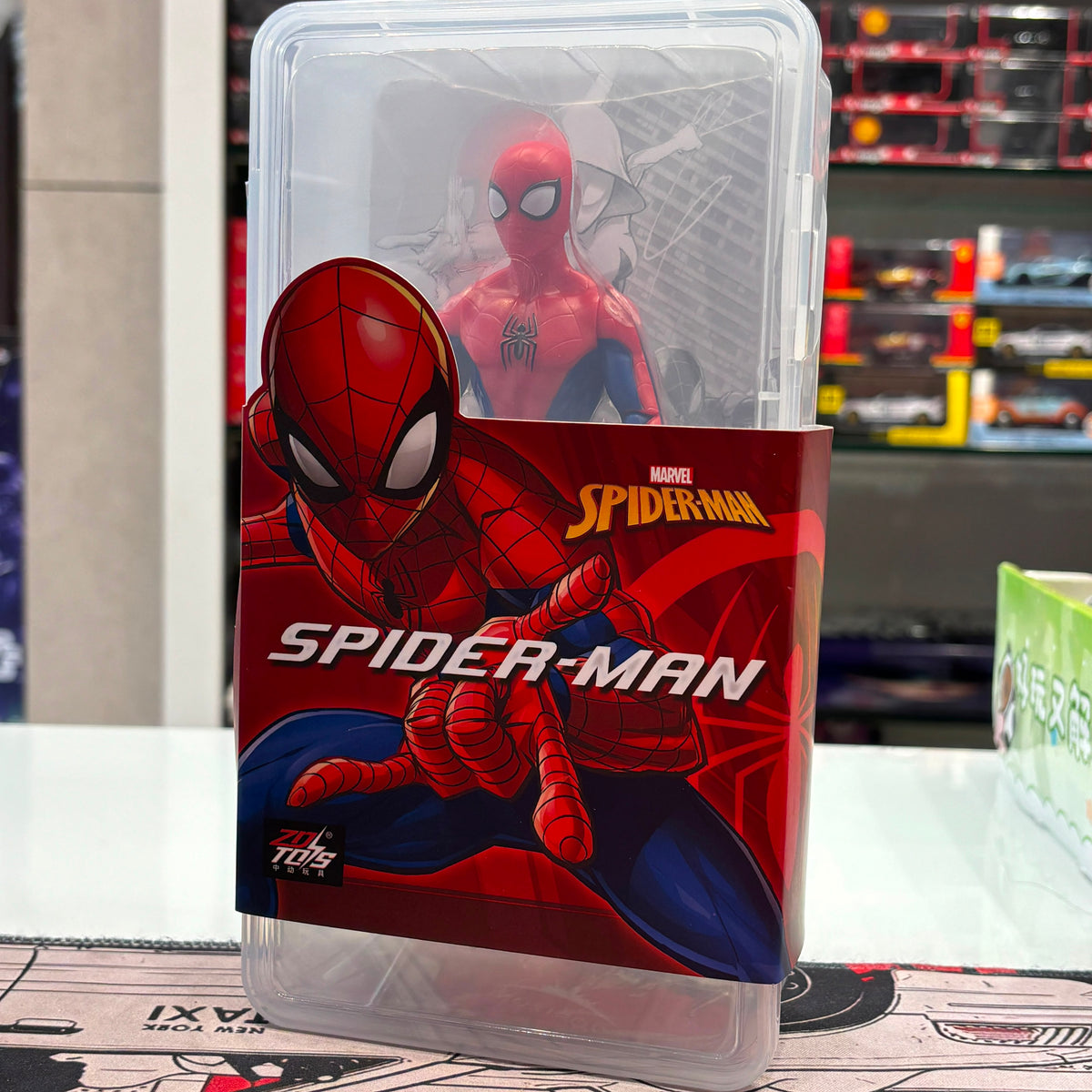 ZD Toys Spider-Man 7-Inch Action Figure (Clear Case)