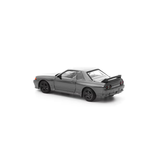 Pop Race Nissan Skyline GT-R R32 Dark Chrome Series 1:64 Scale Diecast Model Car