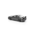 Pop Race Nissan Skyline GT-R R33 Dark Chrome Series 1:64 Scale Diecast Model Car