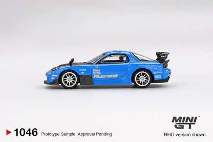 MiniGT 1:64 Mazda RX-7 RE-Amemiya 20B NA 3ROTOR-7 “Ama-san Go” Diecast Model