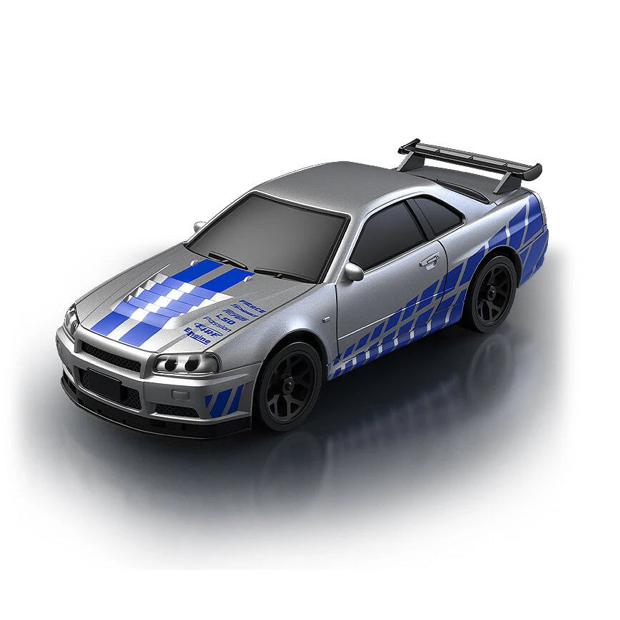 HB Toys Nissan Skyline GT-R R34 RP4304 1:43 Scale Rally Racing RC Drift Car Brian O'Conner Tribute