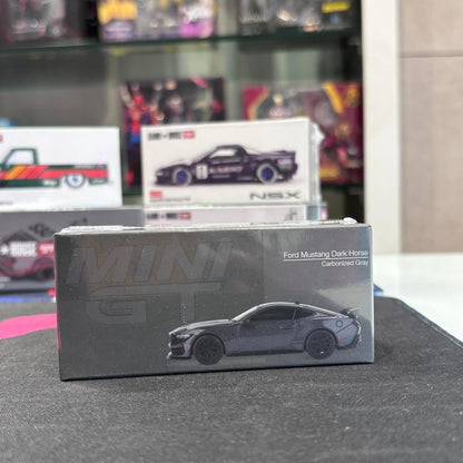 MiniGT 1:64 Ford Mustang Dark Horse 2024 Carbonized Gray Diecast Model