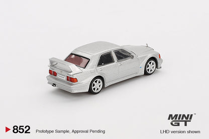 MiniGT 1:64 Mercedes-Benz 190E 2.5-16 Evolution II Astral Silver Diecast Model