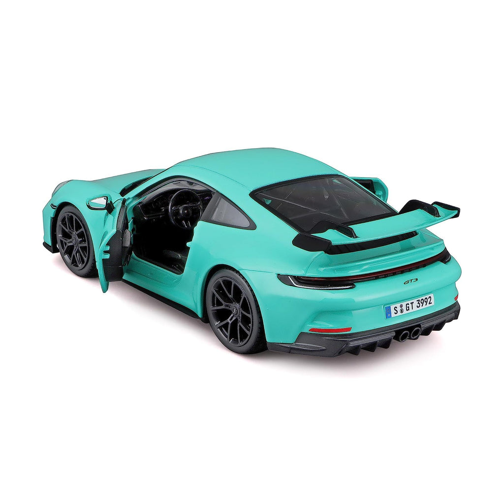Bburago Porsche 911 GT3 Mint Green 1:24 Scale Diecast Model