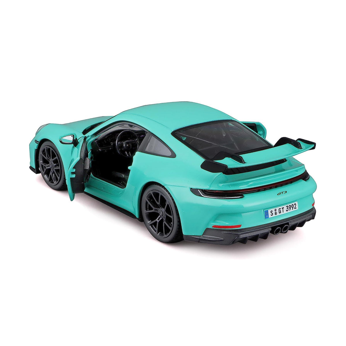 Bburago Porsche 911 GT3 Mint Green 1:24 Scale Diecast Model