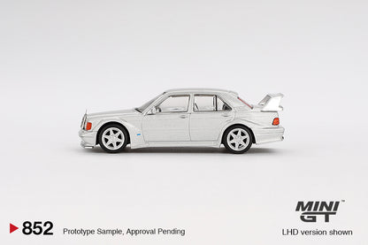 MiniGT 1:64 Mercedes-Benz 190E 2.5-16 Evolution II Astral Silver Diecast Model