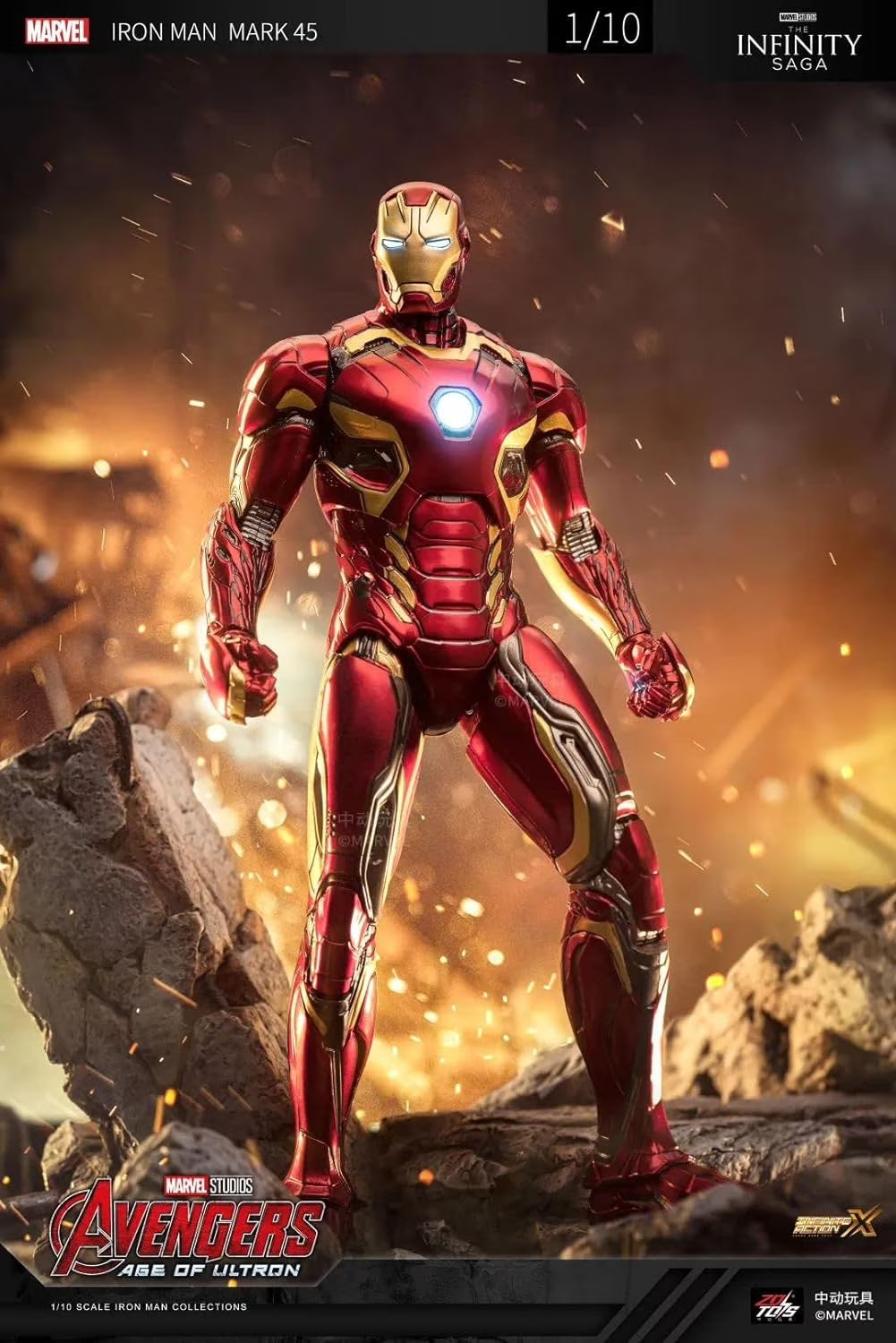 ZD Toys Iron Man Mark 45 Action Figure (Avengers: Age of Ultron)