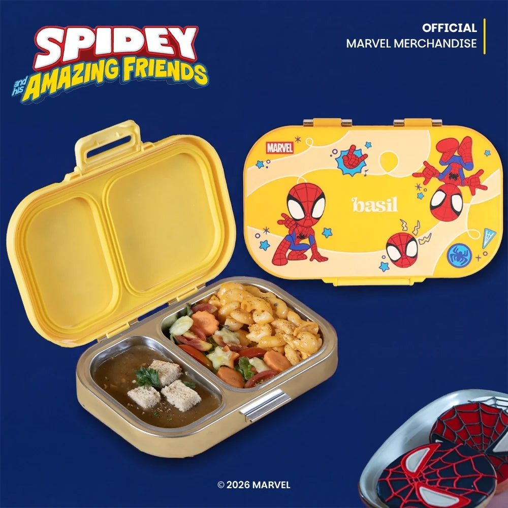 Basil Spiderman Little Websters Bento Ace - 2 Compartment Lunchbox