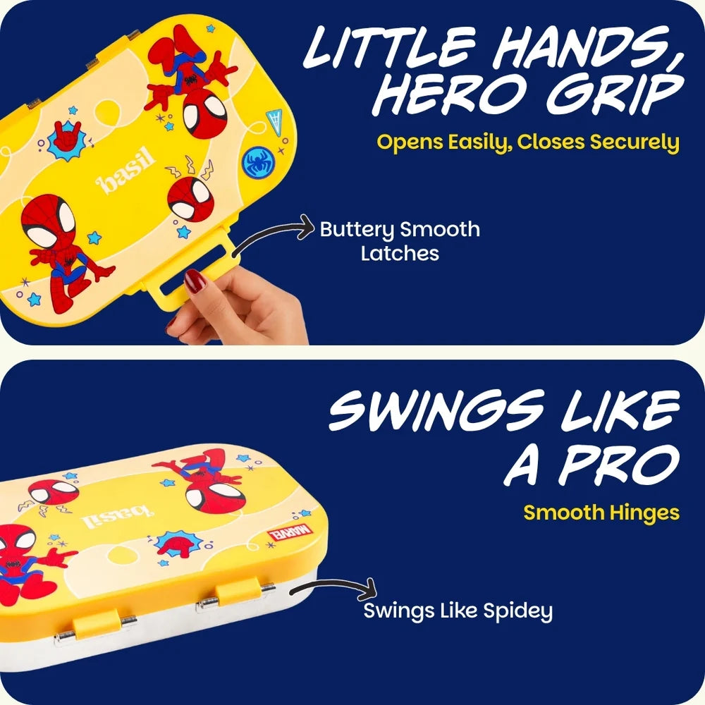 Basil Spiderman Little Websters Bento Ace - 2 Compartment Lunchbox