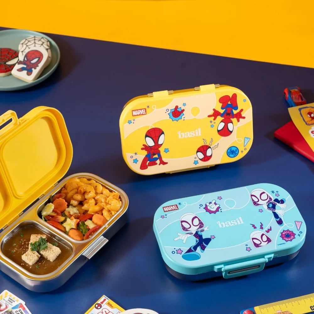 Basil Spiderman Little Websters Bento Ace - 2 Compartment Lunchbox