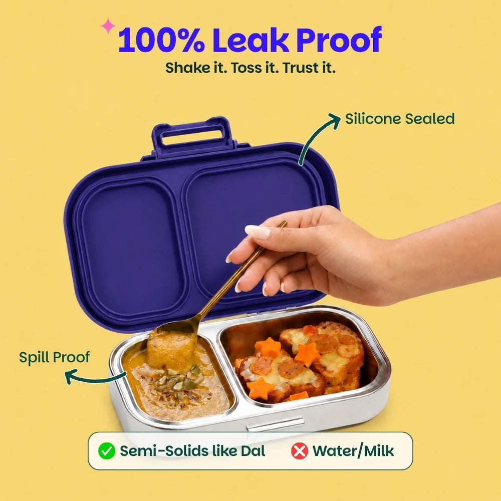 Basil Pixel Rush Bento Ace - 2 Compartment Lunch Box