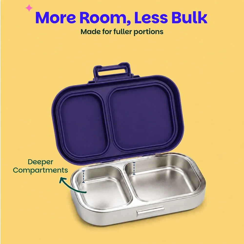 Basil Pixel Rush Bento Ace - 2 Compartment Lunch Box
