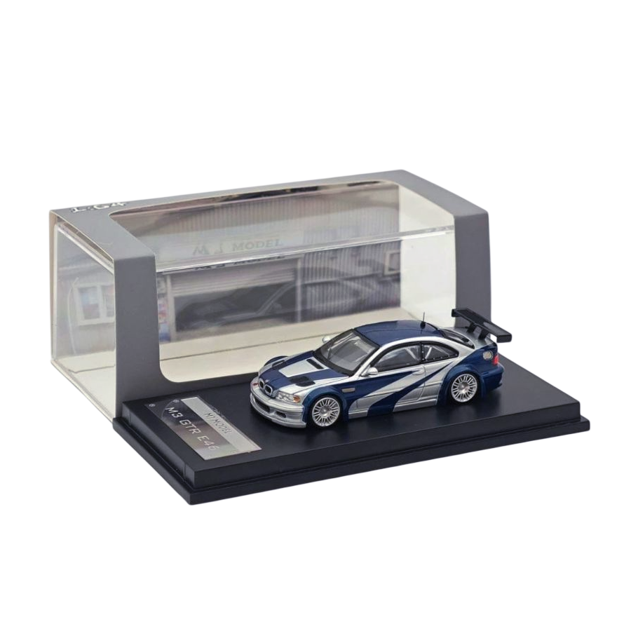 MJ Model BMW M3 GTR E46 Need For Speed Livery 1:64 Scale Diecast Model Car