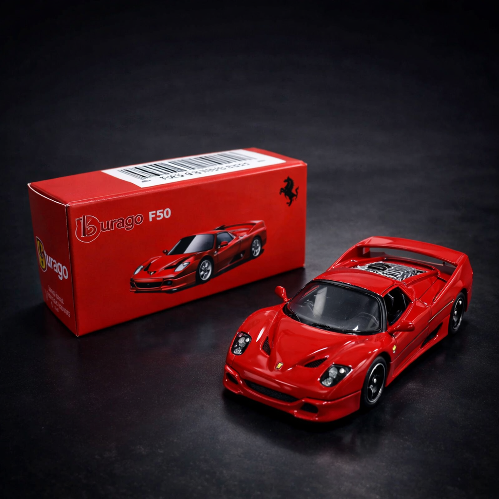 Ferrari F50 Official 1:64 Scale Model Car by Bburago