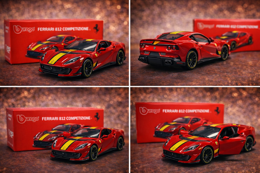 Ferrari 812 Competizione Official 1:64 Scale Model Car by Bburago