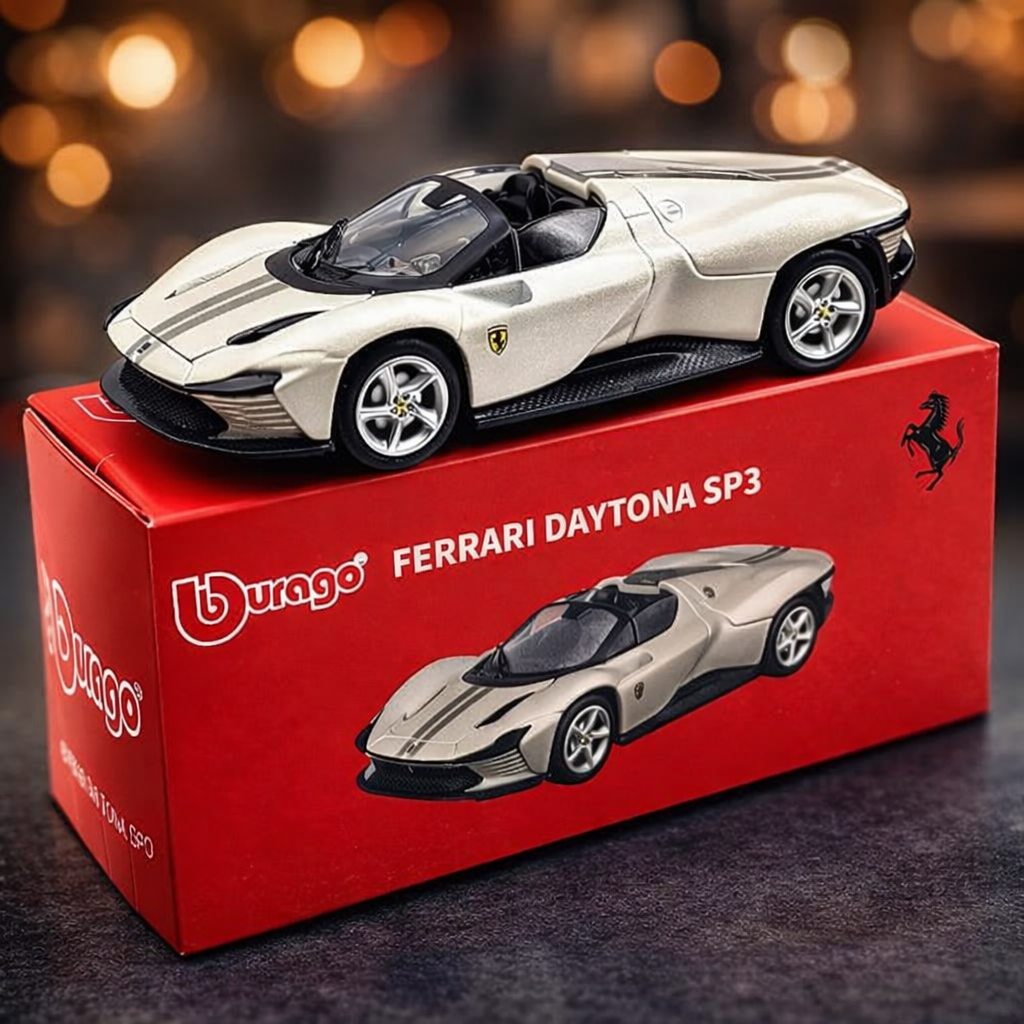 Ferrari Daytona SP3 Official 1:64 Scale Model Car by Bburago