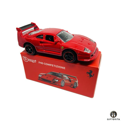 F40 Competizione Ferrari Official 1:64 Scale Model Car by Bburago