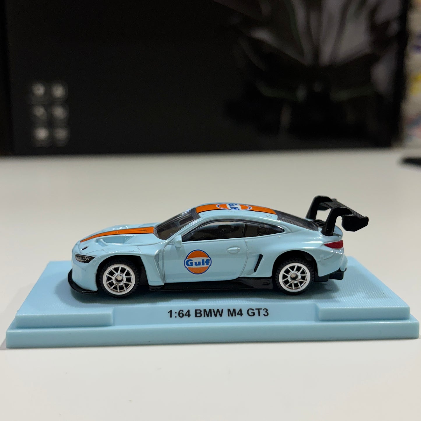 BMW M4 GT3 1:64 Official Die-Cast Scale Model Car by Burago (with Acrylic Box)