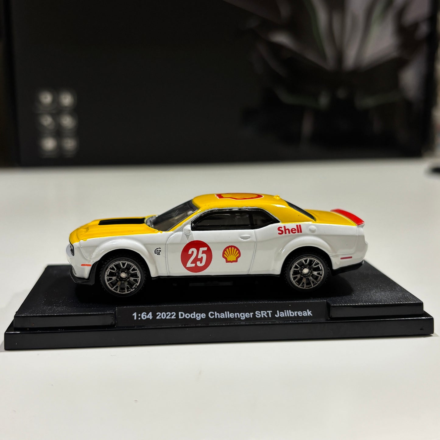 Dodge Challenger SRT 1:64 Official Die-Cast Scale Model Car by CCA (with Acrylic Box)